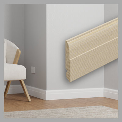 - Lambs Tongue Pine Skirting Boards 120 X 20mm X 3.9M. (Pack Of 4)  Free Delivery Included