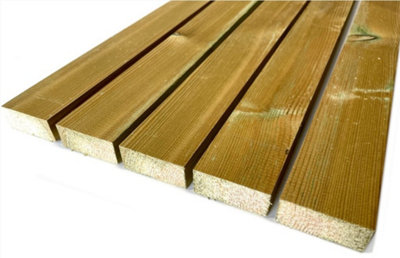 20X 2X1 Treated Par Timber Battens 45(W) X 20 (T) X 2400mm (L) 20 Per Pack & Inc Delivery from B&Q