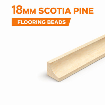  - Flooring Pine Scotia Bead 18X18mm (3.0M) Pack Of 10 (Free Delivery)
