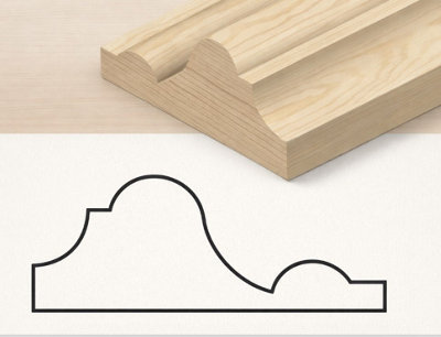 B&Q -  10X Pine Dado Rail (Medium Size)  2.4M  Factory Rejects (45X20mm) Free Delivery Inc.