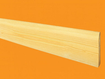  - Pack Of 2X Pine Chamfered Skirting Boards 3.6 (145X15mm) Inc Delivery