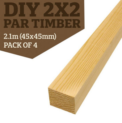  - Smooth Planed Pse Pine Timber (L)2.1M (W)45mm (T)45mm Pack Of 4-  Delivery Inc.
