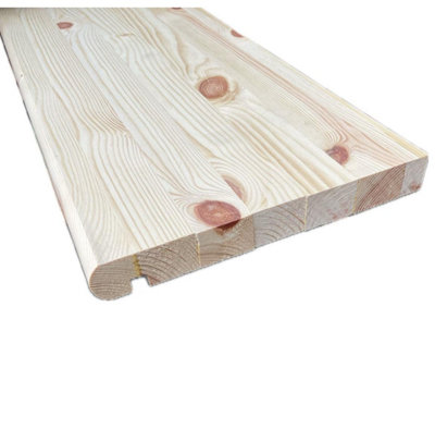  - Pine Engineered Bullnose Tread Pack Of 4 X 1100mm  (274X34mm) Inc Delivery