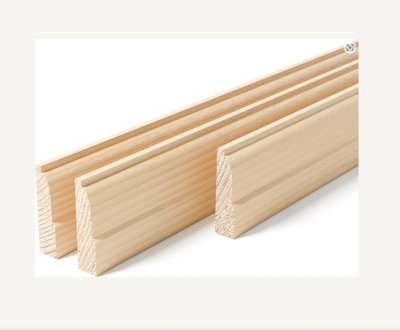  - Lambs Tongue Door Architrave Set In Pine (Free Delivery)