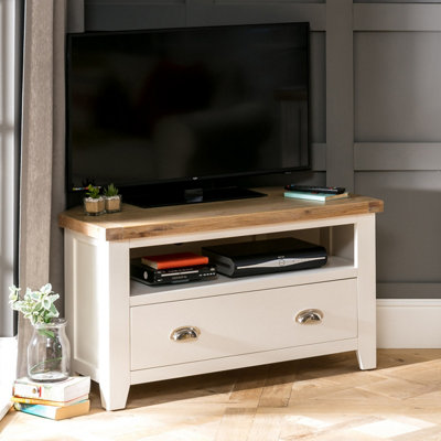 The Furniture Market Cheshire Cream Painted Corner Tv Unit Up To 50 Tv Size from B&Q