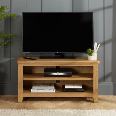 The Furniture Market Cotswold Rustic Smoked Oak Small Tv Unit Up To 50 Tv Size from B&Q