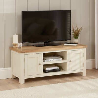 The Furniture Market Marbury Cream Painted Widescreen Tv Unit Stand Up To 60 Tv Size from B&Q