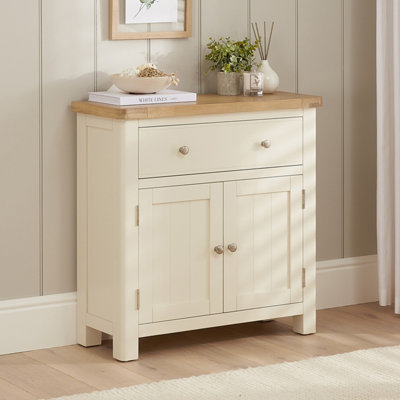 The Furniture Market Marbury Cream Painted Compact Small Sideboard from B&Q