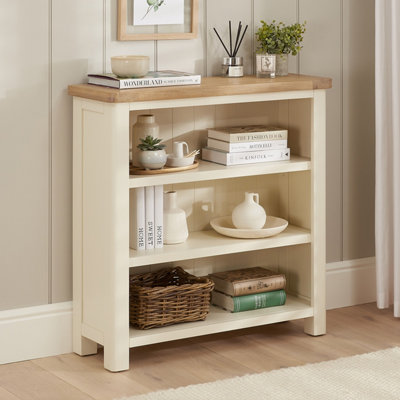 The Furniture Market Marbury Cream Painted Small Low Bookcase from B&Q