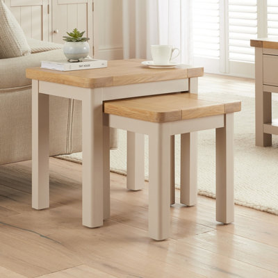 The Furniture Market Marbury Putty Grey Nest Of 2 Tables from B&Q