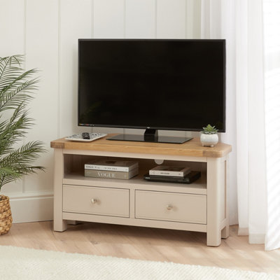 The Furniture Market Marbury Putty Grey Painted Corner Tv Unit Stand Up To 50 Widescreen Tv Size from B&Q