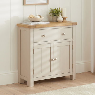 The Furniture Market Marbury Putty Grey Painted Compact Small Sideboard from B&Q
