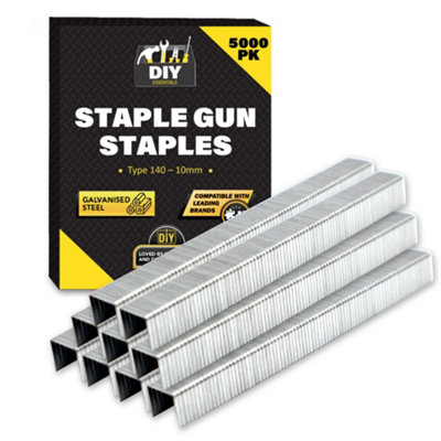 SOL 5000Pk Galvanised 10mm Staples For Staple Gun Type 140Staples Gun Staples 10mmHeavy Duty Staples Upholstery Staple Gun Replace from B&Q