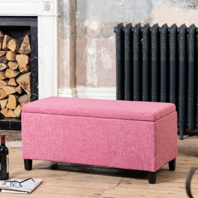 Artemis Home Unisex Pink Henbury Storage Ottoman In Large - Image 4