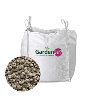Garden247 14-26mm Limestone ChippingsCream Cotswold StonePremium Aggregate Bulk Bag850 Kilos from B&Q