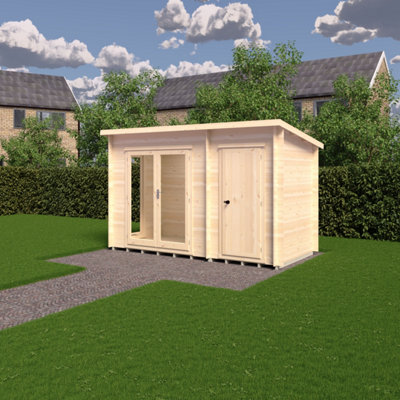 B&Q -  Walsoken 6X12 19mm Summer House Log Cabin