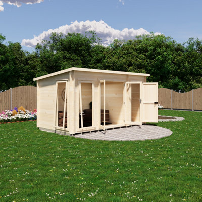 B&Q -  Walsoken 8X14 19mm Summer House Log Cabin