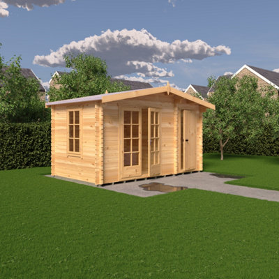 Shire Bourne Log Cabin 14X10 With Double DoorsOpening Window & Storage Room from B&Q