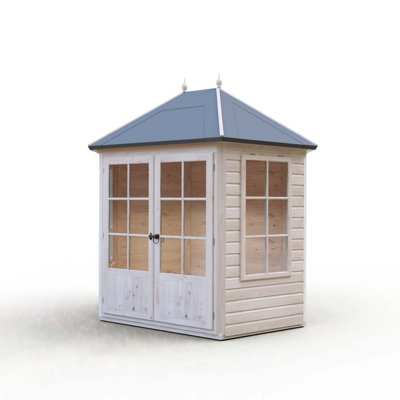 Shire Windermere Hexagonal Summerhouse With Double Doors And 2 Opening Windows