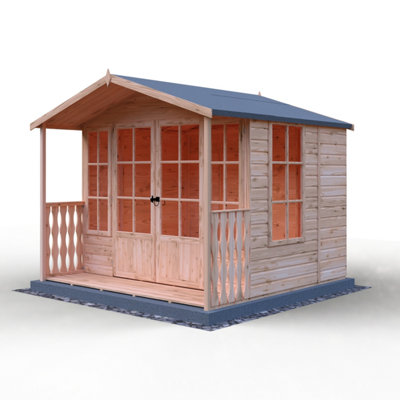 Shire Delmora 8X6 Summerhouse Inc Verandah Light