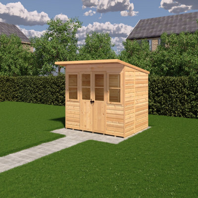 Shire Haddon Summerhouse With Double Doors 7X5ft Light