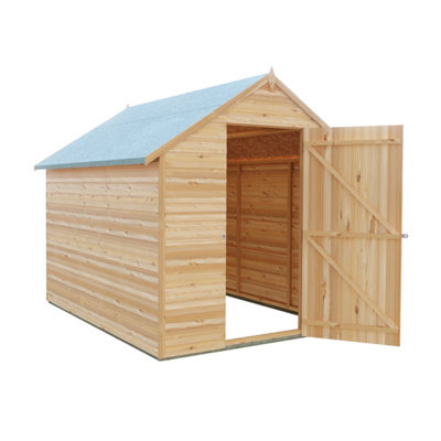 Shire Super Value ShedOverlap Shed 8X6 With Single Door from B&Q
