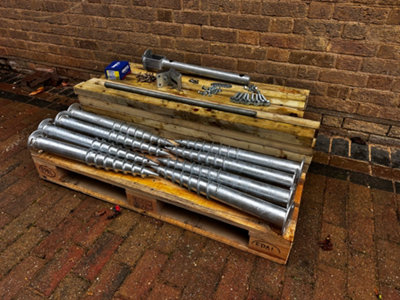 ShireGorilla Garden Building BaseFull Ground Screw Diy Kit 20 With FrameBase For Sheds Etc From 3Ft X 3Ft To 18Ft X 16Ft from B&Q
