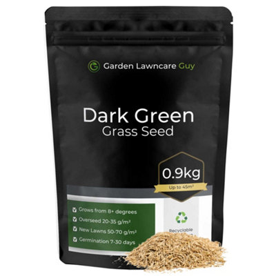 Garden Lawncare Guy Dark Green Grass SeedLawn Seed (15-45M²) from B&Q