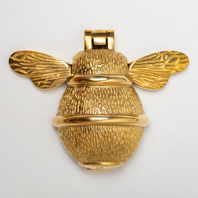 Brass bee Brass Bumble Bee Door KnockerBrass Finish from B&Q
