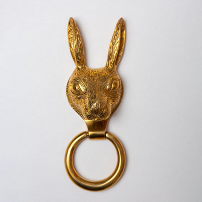 Brass bee Brass Hare Door KnockerBrass Finish from B&Q