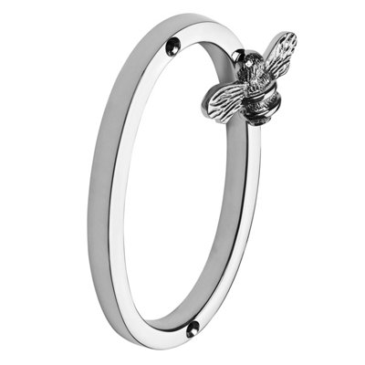 Brass Bee Premium House Numbers With Bee In Nickel Finish 0-95 Inch Number 5 With Bee from B&Q