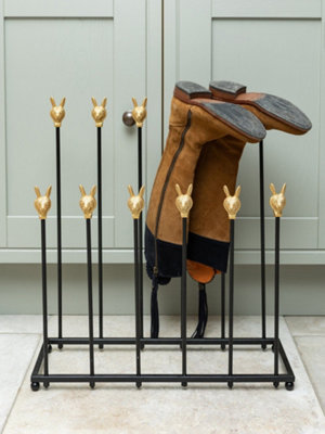 Brass Bee Welly Boot StandBrass Hares from B&Q