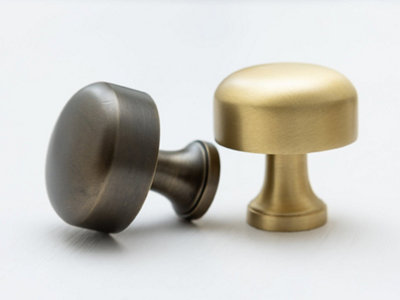 Brass bee Brass Castle Cabinet Knob Satin Brass from B&Q