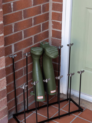 Brass Bee Welly Boot StandPewter from B&Q