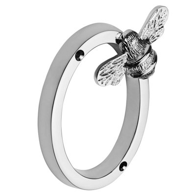 Brass Bee Premium House Numbers With Bee In Nickel Finish 0-94 Inch Number 4 With Bee from B&Q