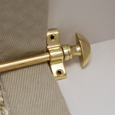 Brass bee Polished Brass Finish Stair Rods With Mushroom Finials725mm from B&Q
