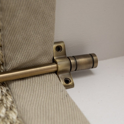 Brass bee Antique Brass Stair Rods With Piston Finials900mm from B&Q