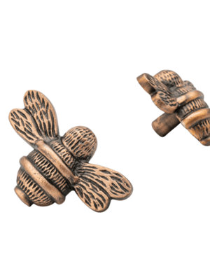 Brass Bee Drawer Cabinet KnobAntique Copper Finish from B&Q