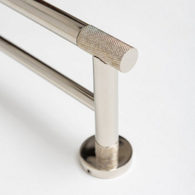 Brass bee Nickel Finish Knurled Bathroom Accessory Range Toilet Roll Holder from B&Q