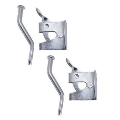 Betley Butterfly 2X Auto Gate Latch Garden Door Bolts Catch Shed Gates Black Or ZincGalvanised from B&Q