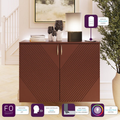 Frank Olsen Ava Tall Sideboard Mulberry Gold/Purple