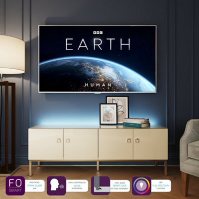 B&Q -  Lyra Tv Cabinet Alabaster