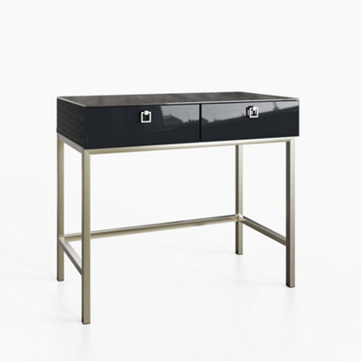 B&Q -  Lyra Console Table Midnight Onyx