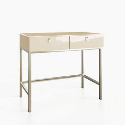 B&Q -  Lyra Console Table Alabaster White