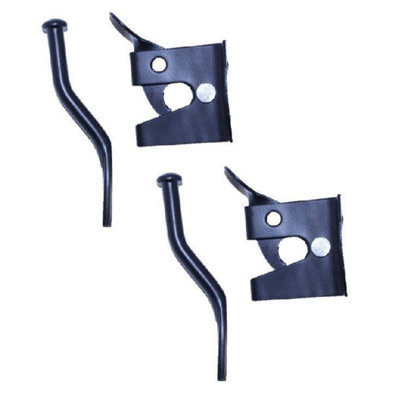Betley Butterfly 2X Auto Gate Latch Garden Door Bolts Catch Shed Gates Black Or Zinc from B&Q