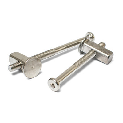 H-Bolt 110mm M8 Furniture Bolts + Block NutsHeavy Duty Bunk Bed Bolts And Fasteners from B&Q