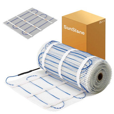 Sunstone 3M² Electric Underfloor Heating Pvc Sticky Mat from B&Q