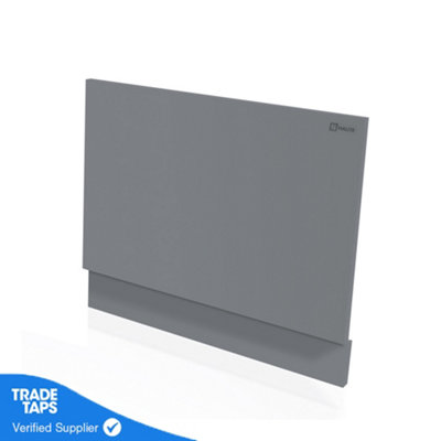GravaHaus Halite 900mm Grey Matt End Bath Panel from B&Q