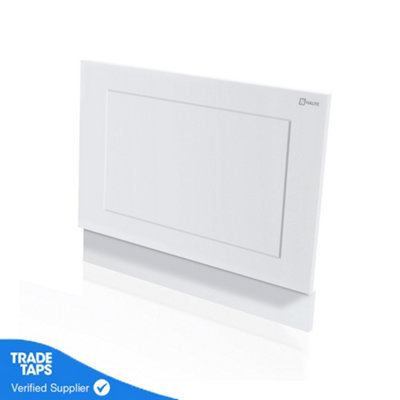 GravaHaus Halite 800mm White Shaker End Bath Panel from B&Q