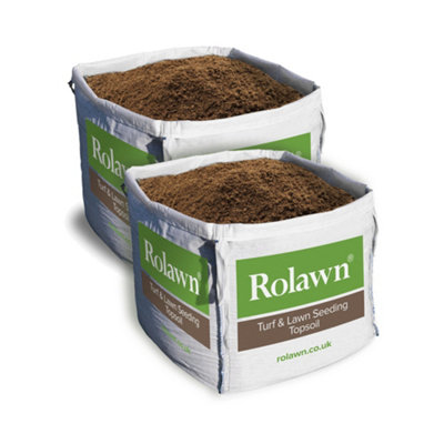 GravaHaus Rolawn Turfing & Lawn Seeding Topsoil Bulk Bag2 Bags1000 Litres from B&Q
